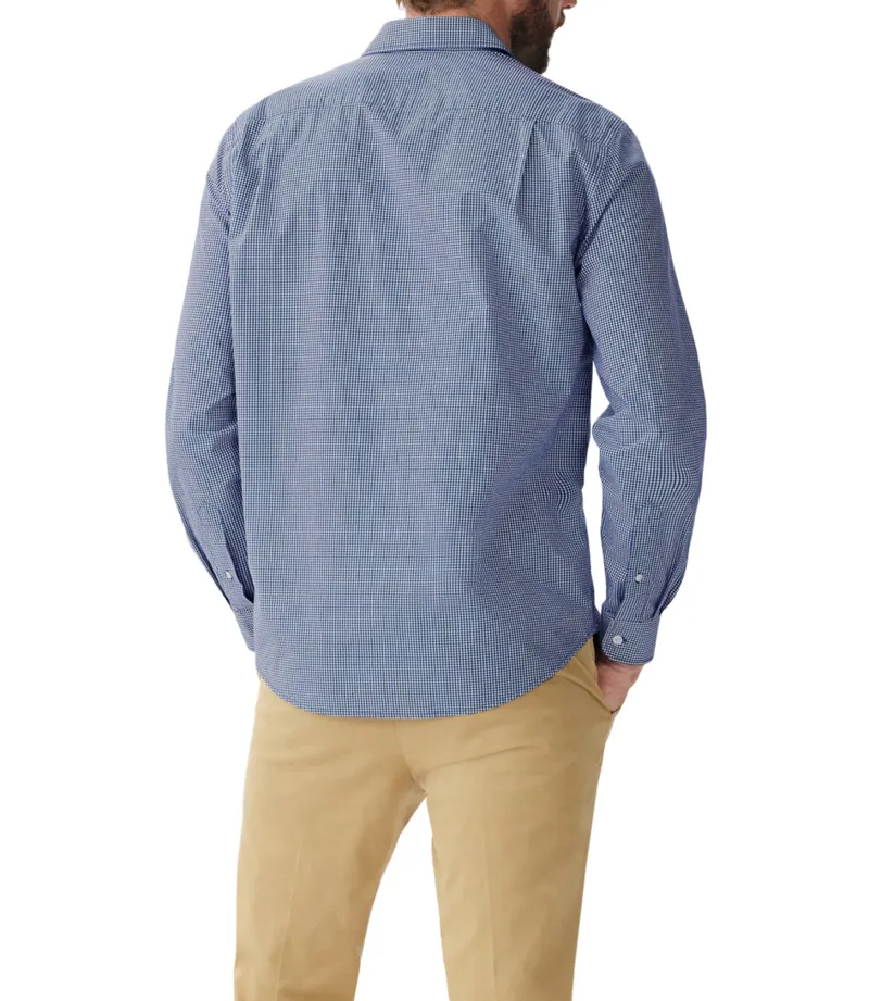 RM Williams Collins Shirt Navy White-3